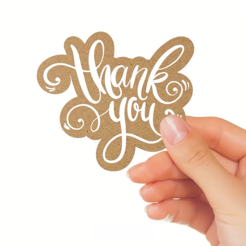 Kraft Thank You Cards (20pcs)
